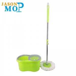 Jason Microfiber Spin MOP 360 Éasca Rothlach Buicéad MOP MOP Glanting SPLING MOP AGUS BUCKET
